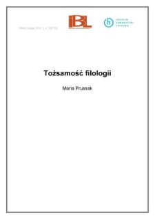 Tożsamość filologii