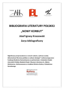 Józef Ignacy Kraszewski : zarys bibliograficzny