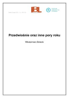 Przedwiośnie oraz inne pory roku