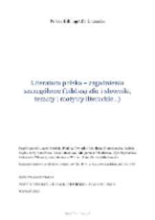 Polska Bibliografia Literacka: Literatura polska - zagadnienia szczeg&oacute;łowe (bibliografie i słowniki, tematy i motywy literackie...) - 2013