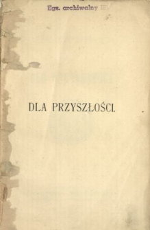 Dla przyszłości J&oacute;zef Wasercug