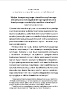 Wpływ komputacyjnego charakteru cyfrowego obrazowania i ekosystem&oacute;w oprogramowania kreatywnego na estetykę medi&oacute;w wizualnych