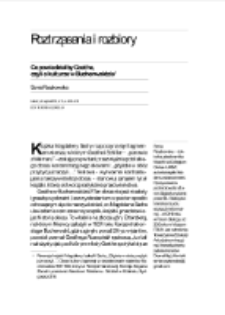 Co powiedziałby Goethe, czyli o kulturze w Buchenwaldzie