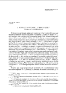 O pierwszym wydaniu „Wiernej rzeki” Stefana Żeromskiego