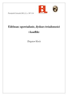 Edelman: opowiadanie, dyskurs świadomości i konflikt