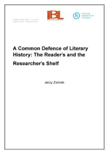 A common defence of literary history: the reader’s and the researcher’s shelf