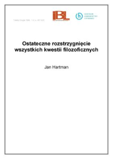 Ostateczne rozstrzygnięcie wszystkich kwestii filozoficznych