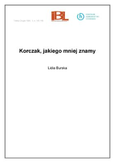 Korczak, jakiego mniej znamy