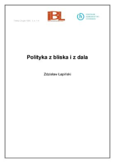 Polityka z bliska i z dala (wstęp)
