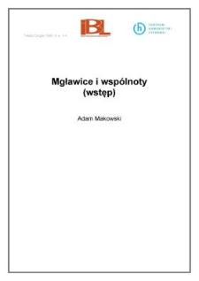 Mgławice i wsp&oacute;łnoty (wstęp)