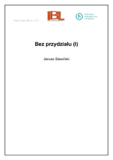 Bez przydziału /I/