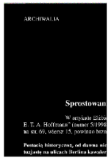 Sprostowanie