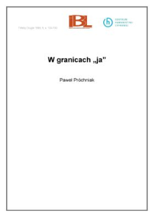 W granicach "ja"