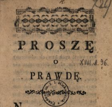 Proszę O Prawdę