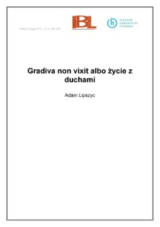 Gradiva non vixit albo życie z duchami