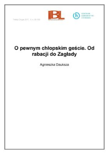 O pewnym chłopskim geście. Od rabacji do Zagłady