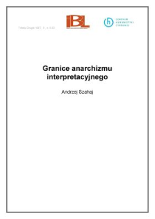 Granice anarchizmu interpretacyjnego