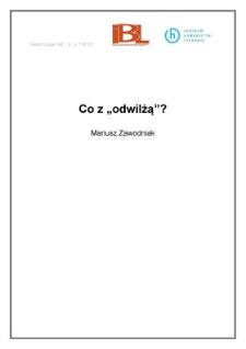 Co z "odwilżą"?