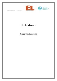 Uroki dworu