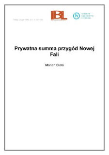 Prywatna summa przygód Nowej Fali