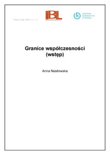 Granice współczesności (wstęp)