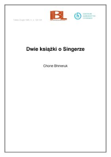 Dwie książki o Singerze