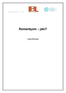 Romantyzm - jaki?