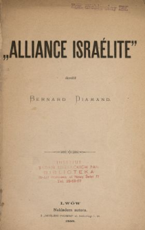 "Alliance Israélite"