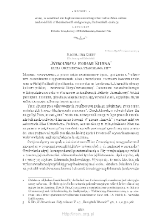 „Wykołysana wodami Niemna”. Eliza Orzeszkowa Stanisława Fity
