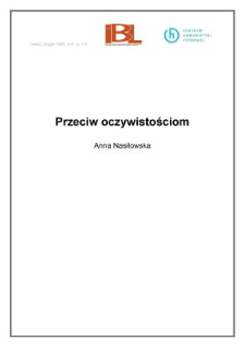 Przeciw oczywistościom (wstęp)