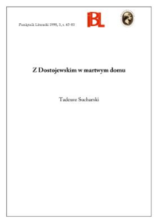 Z Dostojewskim w martwym domu