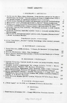 Pamiętnik Literacki, Z. 3 (1999), Treść zeszytu