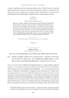 Antologia dziewiętnastowiecznej myśli edukacyjnej. Rec.: Izabela Jarosińska, Edukacja nie-sentymentalna. O kształceniu dziewcząt różnych stanów w XIX wieku, Warszawa 2016