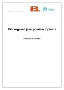 Kierkegaard jako powieściopisarz