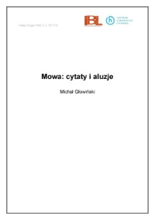 Mowa: cytaty i aluzje