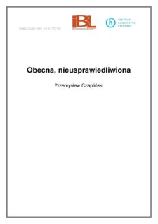 Obecna, nieusprawiedliwiona