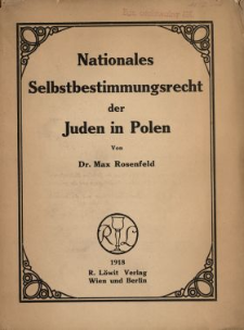 Nationales Selbstbestimmungsrecht der Juden in Polen