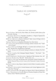 Wiek XIX, Rok VII (XLIX) 2014, Table of contents