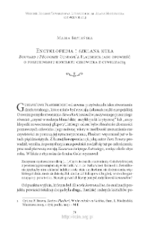 Encyklopedia i szklana kula. „Bouvard i Pécuchet” Gustave’a Flauberta jako opowieść o poszukiwaniu kontaktu człowieka z cywilizacji