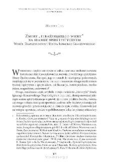 Zmory „teraźniejszego wieku” na seansie spirytystycznym Wokół „Trapezologionu” Józefa Ignacego Kraszewskiego