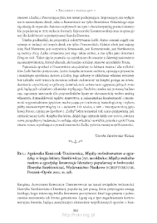 Agnieszka Kuniczuk-Trzcinowicz, „Między melodramatem a egzotyką: w kręgu lektury Sienkiewicza”, Poznań–Opole 2010