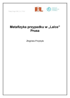 Metafizyka przypadku w "Lalce" Prusa