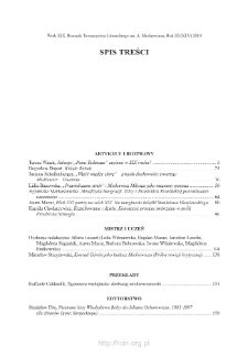 Wiek XIX, Rok III (XLV) 2010