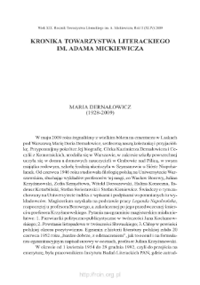 Maria Dernałowicz (1928–2009)