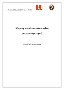 Kłopoty z realizmem (nie tylko pozytywistycznym)