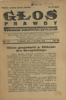 Głos Prawdy 1925 N.70