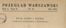Duch, słowo i Polska w mistyce Słowackiego i Mickiewicza. [cz. 1]