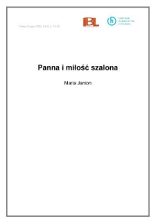 Panna i miłość szalona