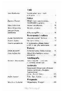 Teksty Drugie Nr 4 (1992), Spis treści