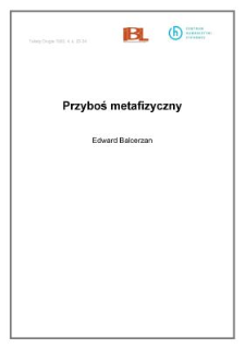 Przyboś metafizyczny
